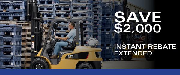 Cat Lift Truck Instant Rebate