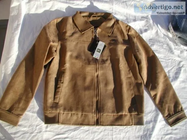 Men s BV Tan Suede Jacket - L