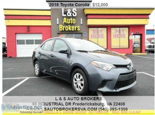 2016 TOYOTA COROLLA LAUTOMATICNICE AND CLEAN