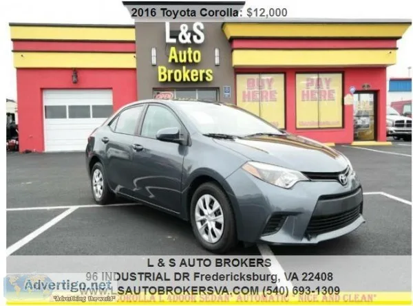 2016 TOYOTA COROLLA LAUTOMATICNICE AND CLEAN