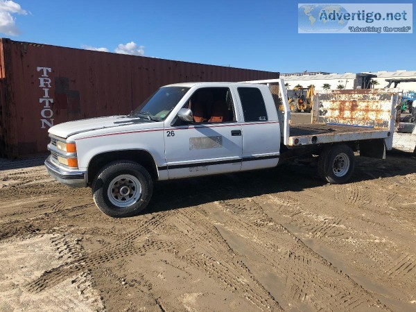 1994 CHEVROLET GMT-400 EXTENDED CAB FLATBED TRUCK 19003201