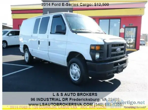 2014 FORD E-SERIES CARGO E-150READY TO WORKAUTOMATICNIC E AND CL