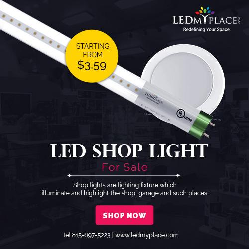 Brighten Up Your Shop By Installing LED Shop Light Fixtures