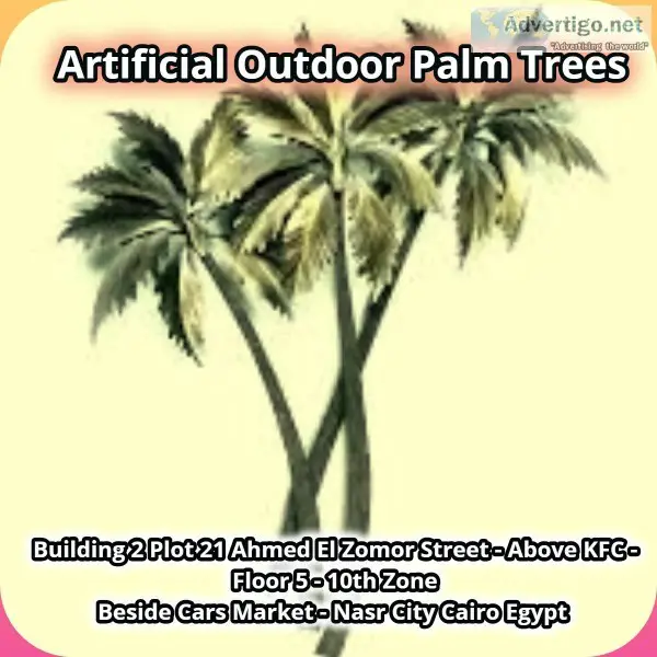 Artificial Outdoor Palm Trees