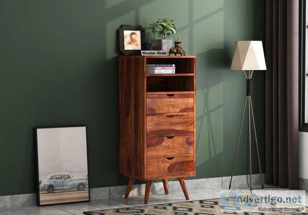Check Latest chest of drawers design Online at Wooden Street