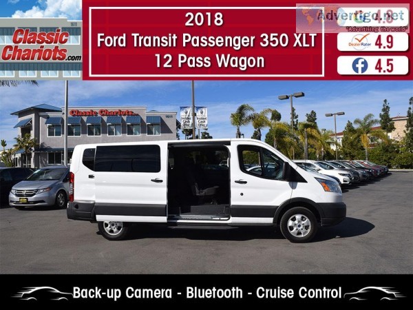 Used 2018 Ford Transit Passenger 350 XLT 12 Pass Wagon for Sale 