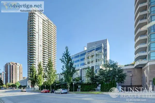 Metrotown 2 Bed 2 Bath Condo w Fireplace and Balcony  Centrepoin
