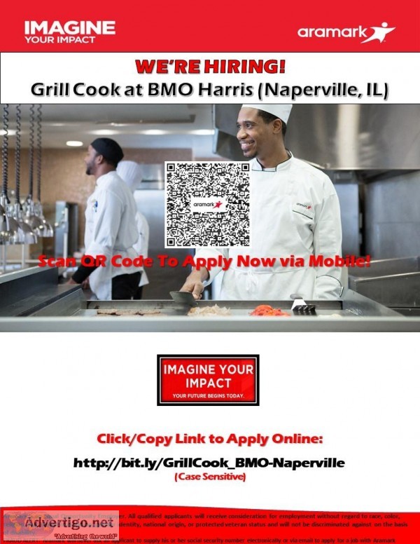 Grill Cook - BMO Harris (Aramark)