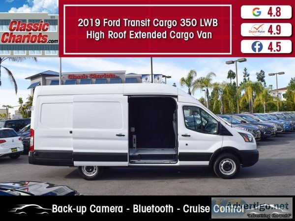 Used 2019 Ford Transit Cargo 350 LWB High Roof Extended Van for 