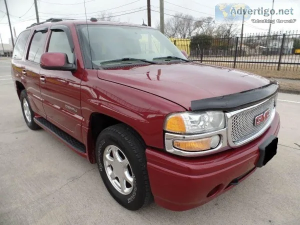 2004 GMC Yukon Denali Burgundy SUV Automatic 63235 Miles