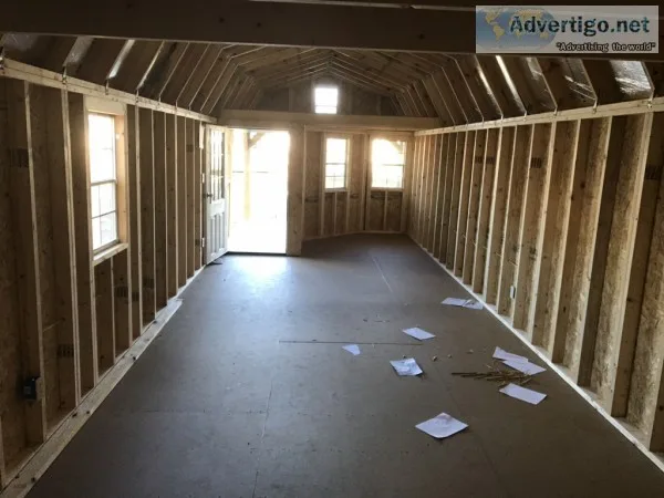 12x40 deluxe lofted barn cabin rent to own