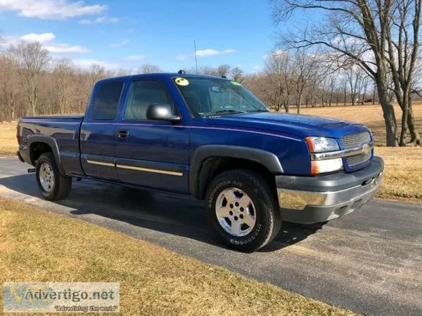 2004 Chevrolet Silverado 1500 Z71 Blue Pickup Truck 43000 miles 