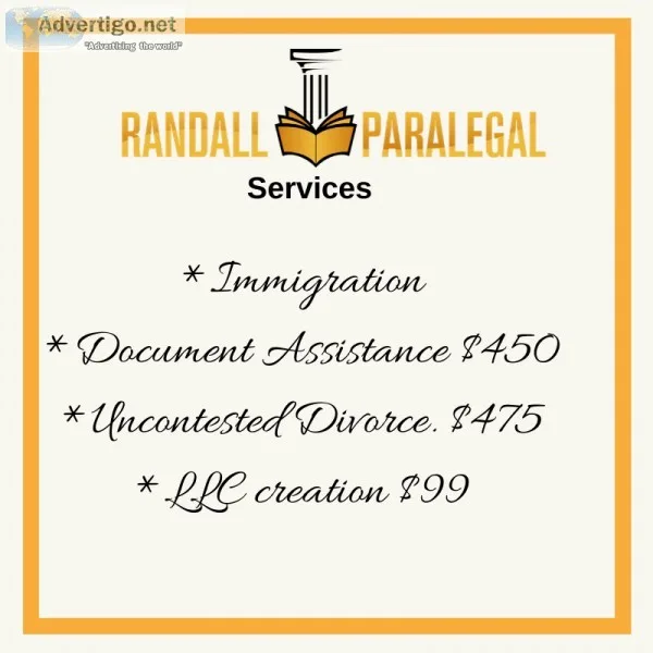 Immigration Uncontested Divorce Professional Paralegal