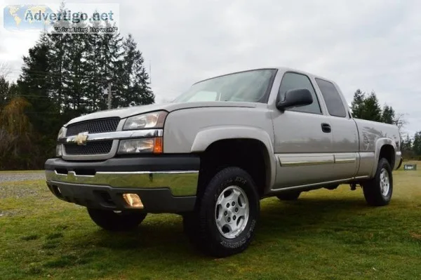 2004 Chevrolet Silverado 1500 Pewter Pickup Truck 51586 miles