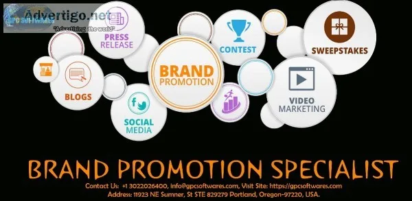 Brand Promotion Services made best with GPC Softwares