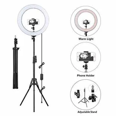 Jstbuy Big LED Selfie Ring Light With Tripod Stand for Tiktok