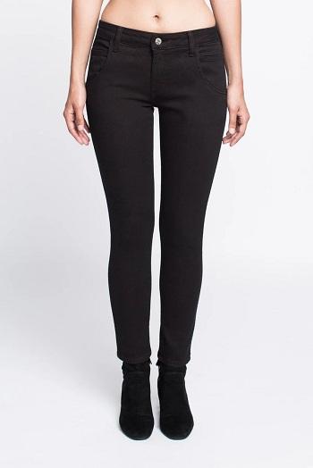 Black and Olive Wide Leg Pants - SAGJOL