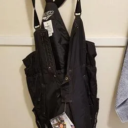 FXR MensWomans Black Snowmobile Bibs Size XX-Small