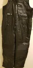 CKX Womans Leather Snowmobile Bibs Black Size Large