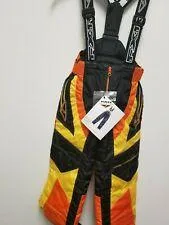 FXR Youth Snowmobile Bibs Yellow Orange Size 2