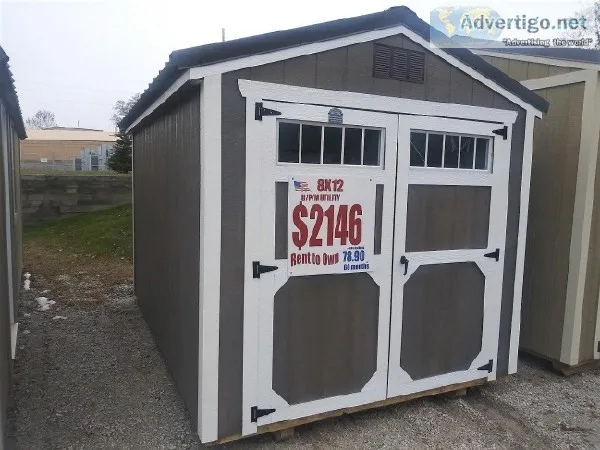 8  x 12  Utility Shed  Portable Storage building