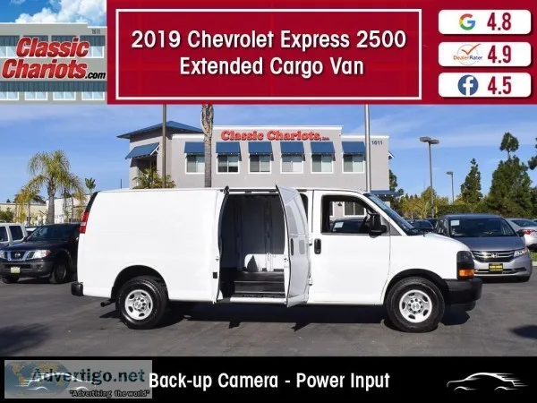 Used 2019 Chevrolet Express 2500 Extended Cargo Van for Sale in 