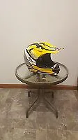CKX Yellow White  Open Face Snowmobile Helmet