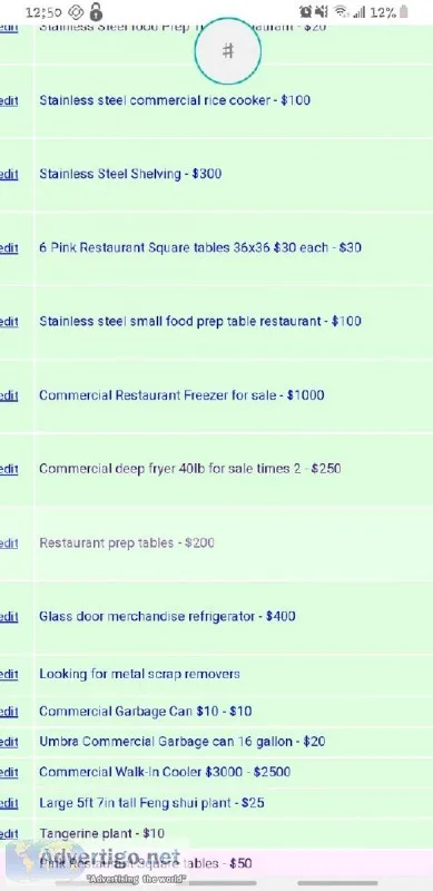 Restaurant Equipments for sale at lowest prices