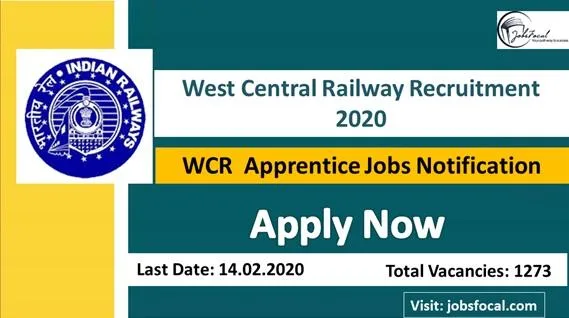 West Central Railway Recruitment 2020 WCR (1273) Apprentice Jobs