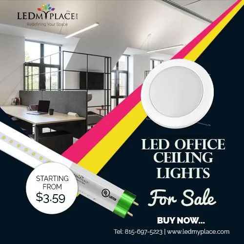 Brighten Up Your Office With LED Office Ceiling Lights From LEDM