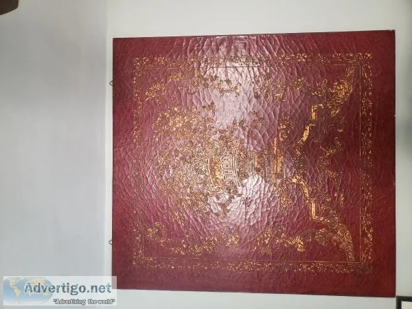 Hand tooled exquisite leather wall design