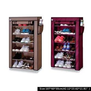 Collapsible Shoe Rack with 6 Shelves