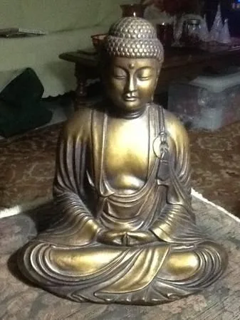 CERAMIC VERNISSAGE HAND PAINTED BUDDHA