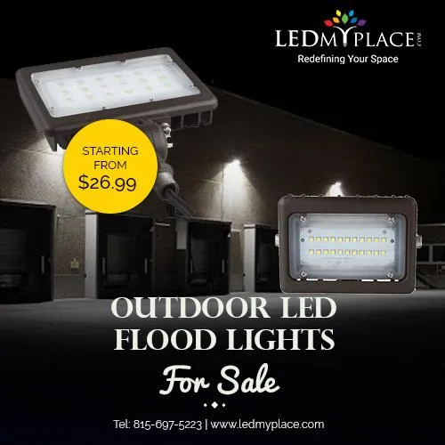 LED Flood Lights For Outdoor Security Lighting By LEDMyplace