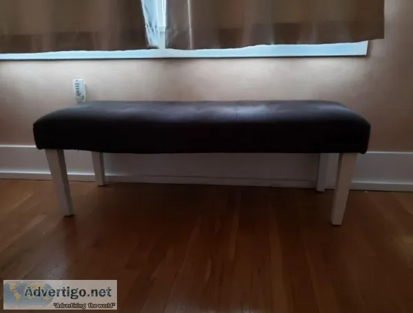 GREY FABRIC BENCH