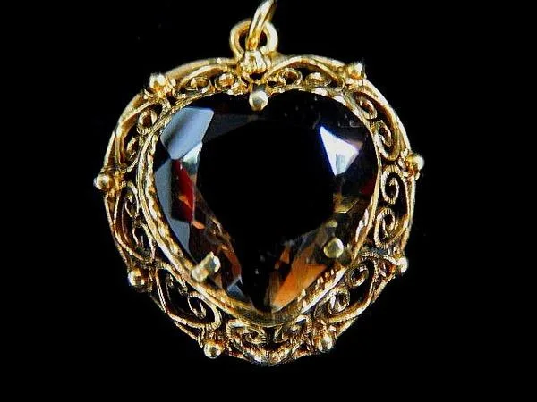 Heart Shaped Topaz Pendant - HPS Estate Jewelers
