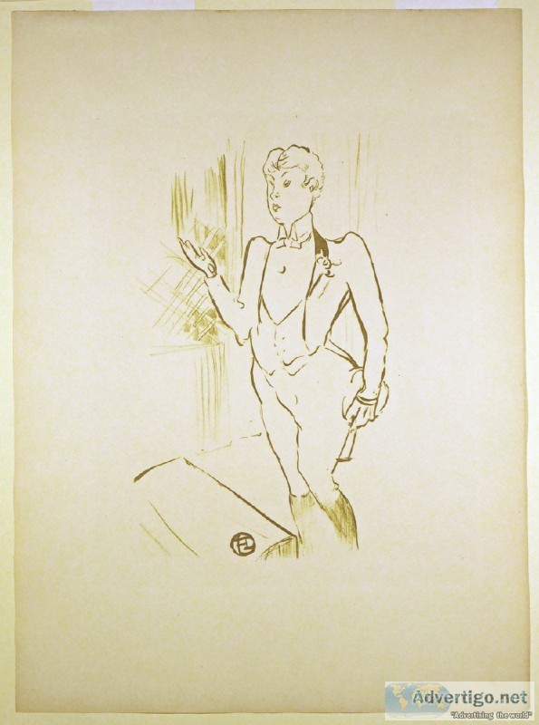 Mary Hamilton Original Lithograph by Toulouse-Lautrec