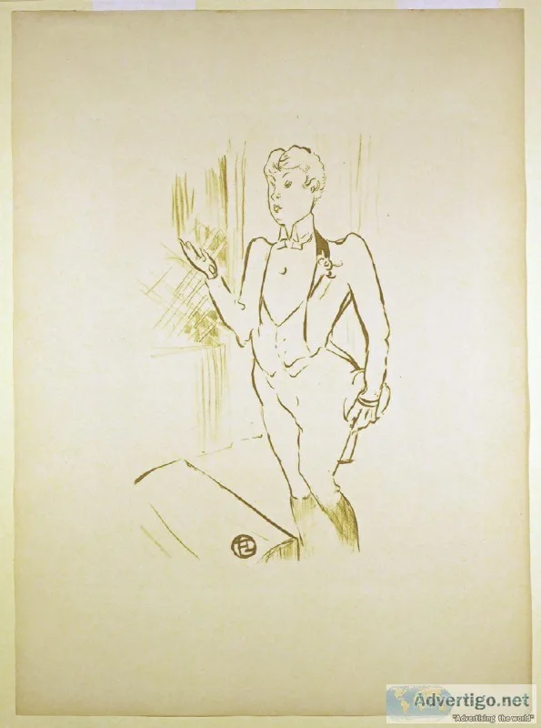 Mary Hamilton Original Lithograph by Toulouse-Lautrec