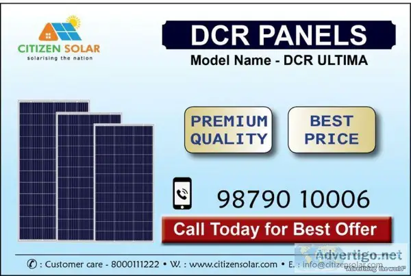 Premium Quality DCR Modules 325 Wp and 330 Wp