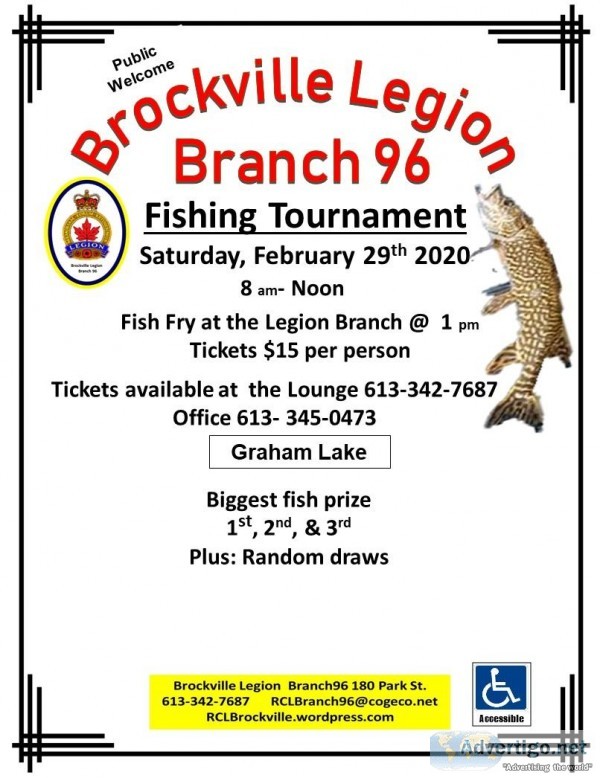 Fishing tournament February 29th