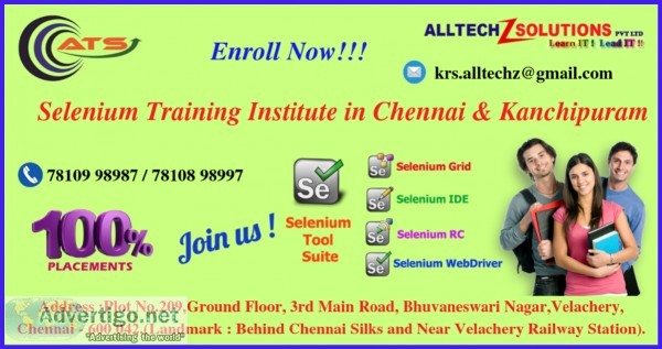Best Selenium Training Institute in Chennai