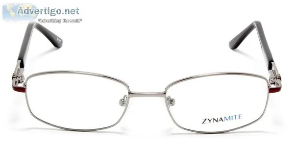 Rectangle Eyeglass for Women Grey Front with Black and Maroon Te