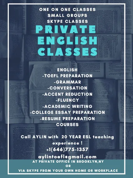 Private English classes
