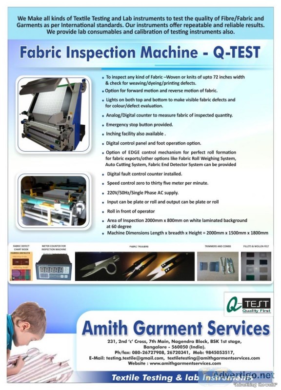 Fabric inspection machine