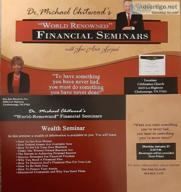 Building and accumulating wealth seminar