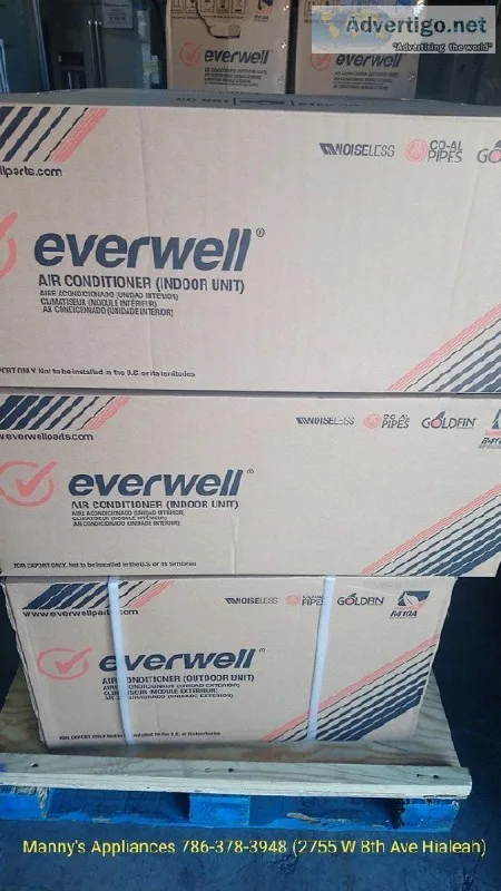 Everwell 12000 BTU Mini Split AC System 220 Volts 13 SEER R410a