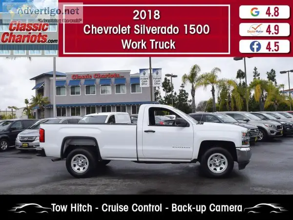 Used 2018 Chevrolet Silverado 1500 Work Truck for Sale in San Di