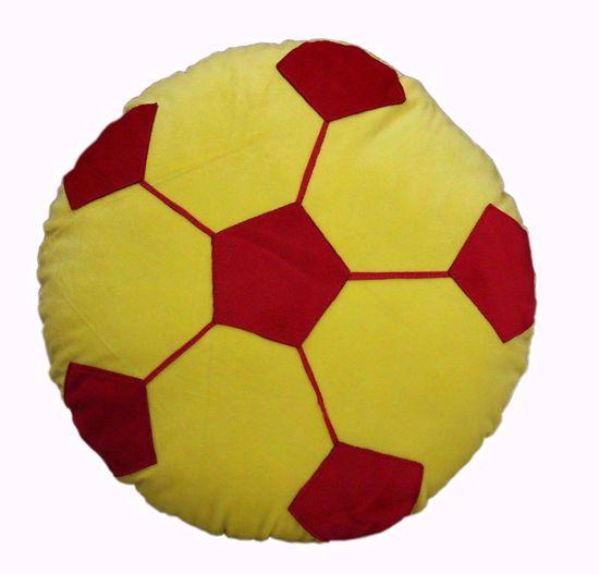 Football pillow-yellow