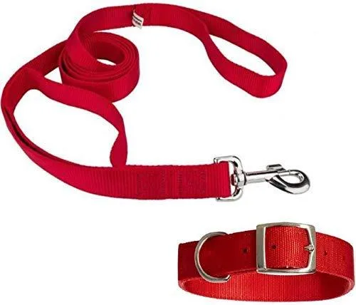 S.Blaze 1 INCH RED Designed Dog Collar Belt 1.5M-2M LENGTHY Dog 
