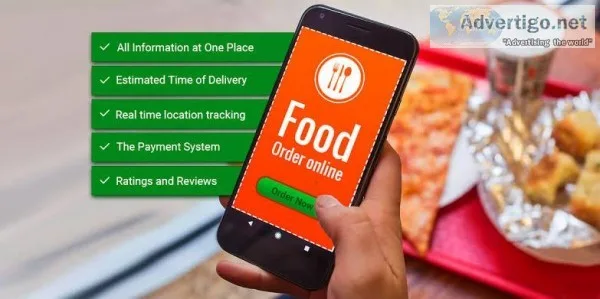 order food online with food delivery mobile application